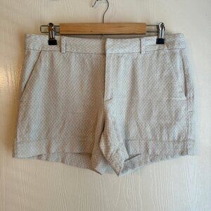 Banana Republic Women's Beige Diamond Shape Bermuda Shorts Size 8P